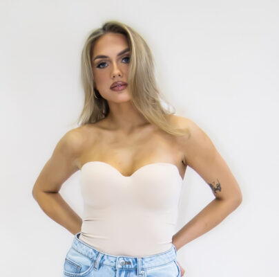 Salendav body LETTY (beež)